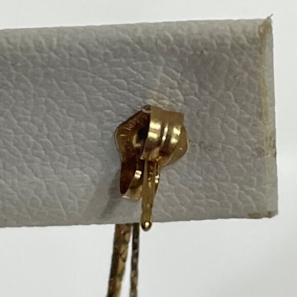 14K gold and three strands of freshwater pearls. - Picture 6 of 10